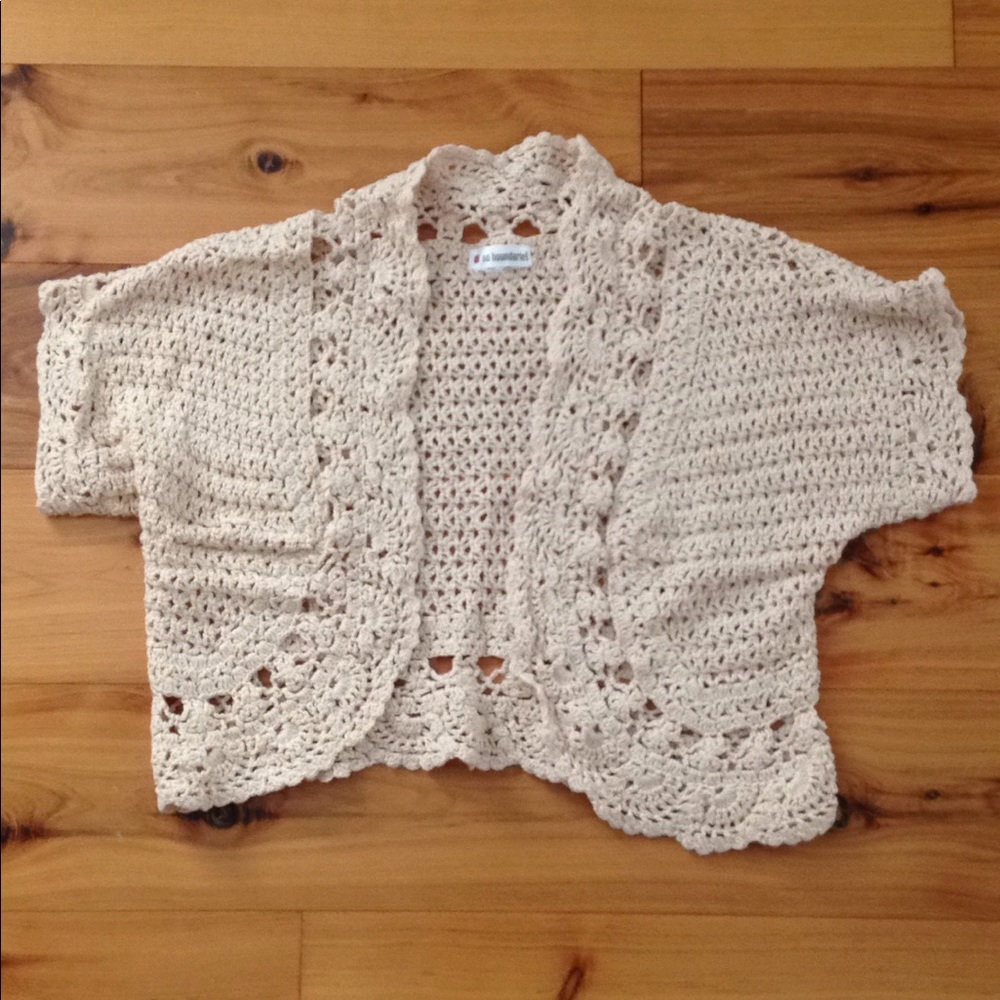 Knit cream cardigan